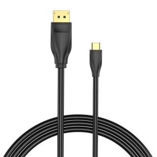 Kábel USB-C na DisplayPort 1.4 Vention CGYBH, 2 m, 8K 60Hz/4K 120Hz (čierny)