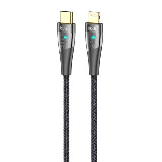Kábel USB-C na lightning Budi 20W 1,5 m (čierny)