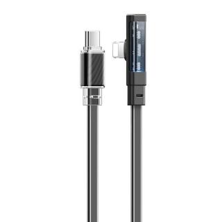 Kábel USB-C na Lightning Mcdodo CA-3440 90 stupňov 1,2 m s LED diódou (čierny)