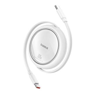 Kábel USB-C na USB-C Baseus Free2Draw, PD, 100 W, 1 m (biely)