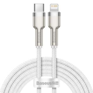 Kábel USB-C pre Lightning Baseus Cafule, PD, 20 W, 2 m (biely)
