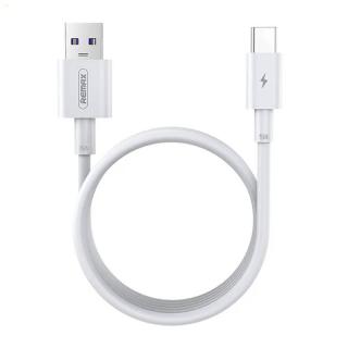 Kábel USB-C Remax Marlik, 5A, 1 m (biely)