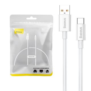 Kábel USB do USB-C Baseus Superior 100W 0,25 m (biely)