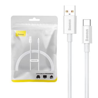 Kábel USB do USB-C Baseus Superior 100W 1m (biely)