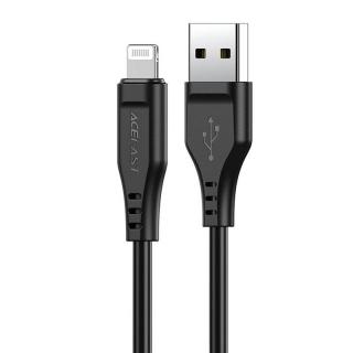 Kábel USB k Lightining Acefast C3-02, MFi, 2,4A 1,2 m (čierny)