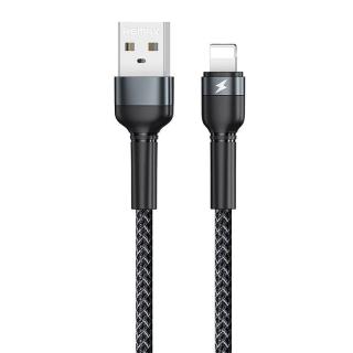Kábel USB Lightning Remax Jany Alloy, 1 m, 2,4 A (čierny)
