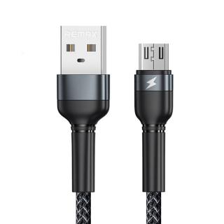 Kábel USB Micro Remax Jany Alloy, 1 m, 2,4 A (čierny)