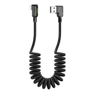 Kábel USB na Lightning, Mcdodo CA-7300, uhlový, 1,8 m (čierny)