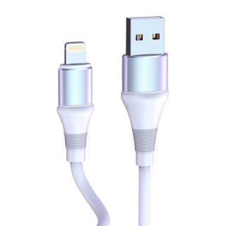 Kábel USB na Lightning Vipfan Colorful X08, 3A, 1,2 m (biely)