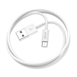 Kábel USB na Micro USB Vipfan X03, 3A, 1 m (biely)