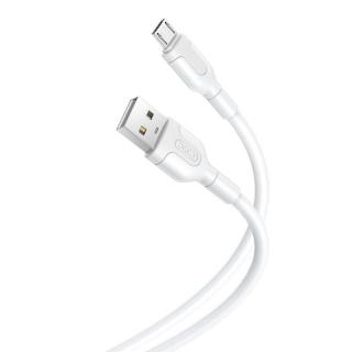 Kábel USB na Micro USB XO NB212 2,1 A 1 m (biely)