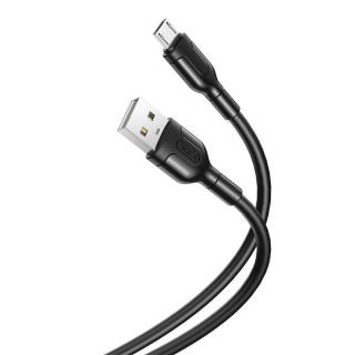 Kábel USB na Micro USB XO NB212 2,1 A 1 m (čierny)
