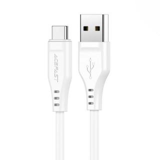 Kábel USB na USB-C Acefast C3-04, 1,2 m (biely)