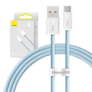 Kábel USB na USB-C Baseus Dynamic Series, 100 W, 1 m (modrý)