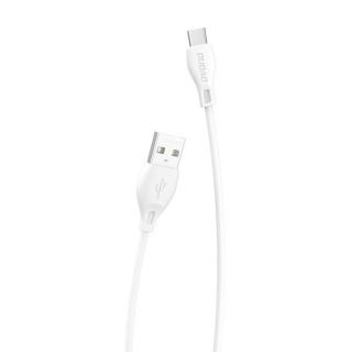 Kábel USB na USB-C Dudao L4T 2,4A 1 m (biely)