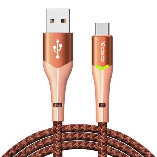 Kábel USB na USB-C Mcdodo Magnificence CA-7962 LED, 1 m (oranžový)