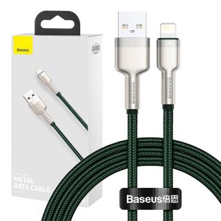 Kábel USB pre Lightning Baseus Cafule, 2,4 A, 1 m (zelený)