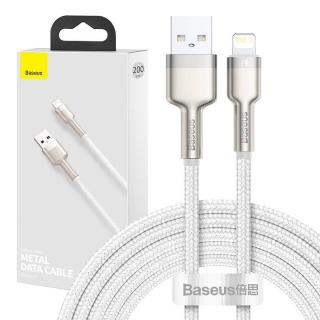 Kábel USB pre Lightning Baseus Cafule, 2,4 A, 2 m (biely)