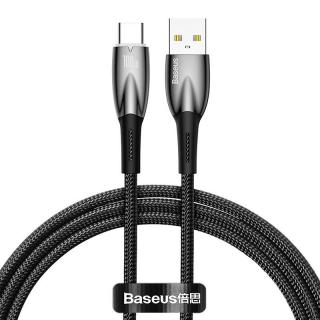 Kábel USB pre sériu Baseus Glimmer USB-C, 100 W, 1 m (čierny)