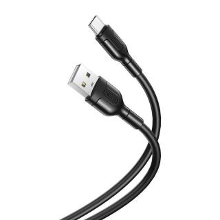 Kábel XO USB na USB-C 2,1 A (čierny)