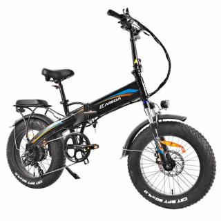 KAISDA K2P PRO Elektrický mopedový bicykel - Orange modrý  + Zámok na kolobežku zadarmo