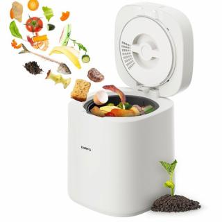 Karfo UF006-EC Kuchynský kompostér 2,5 l, biely