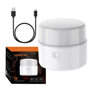 Kempingová lampa Superfire T20, USB, 180lm, 1200mAh