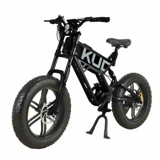 KUGOO T01 Elektrický horský bicykel - čierny  + Zámok na kolobežku zadarmo