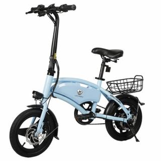 LAIFOOK Dolphin skladací elektrický bicykel - modrý  + Zámok na kolobežku zadarmo