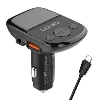 LDNIO Bluetooth C706Q, 2USB, AUX FM vysielač + USB-C kábel