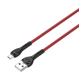 LDNIO LS482 2m USB - Micro USB kábel (červený)