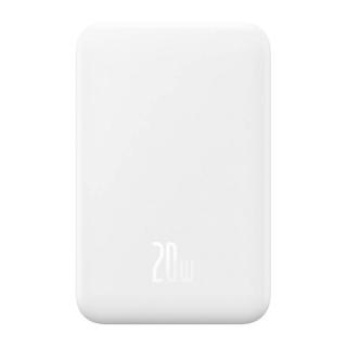 Magnetická mini powerbanka Baseus 5000mAh 20W (biela)