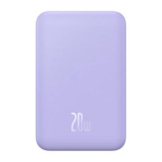 Magnetická mini powerbanka Baseus 5000mAh 20W (fialová)