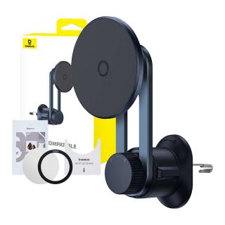 Magnetický držiak telefónu do auta Baseus MagPro (čierny)