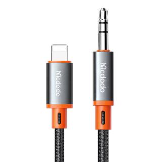 Mcdodo CA-0780 Kábel Lightning na 3,5 mm AUX mini jack, 1,2 m (čierny)