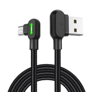 Mcdodo CA-5280 Kábel LED USB na Micro USB, 1,2 m (čierny)