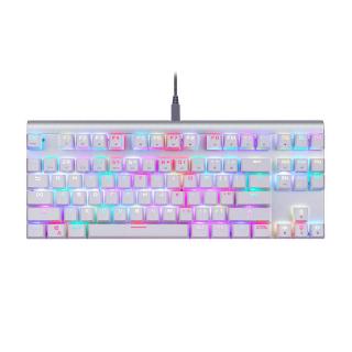 Mechanická herná klávesnica Motospeed CK101 RGB (biela)