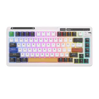 Mechanická klávesnica Royal Kludge KZZI K75 pro RGB, Eternity Switch (čierna a biela)