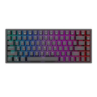 Mechanická klávesnica Royal Kludge RK84 RGB, hnedý spínač (čierna)