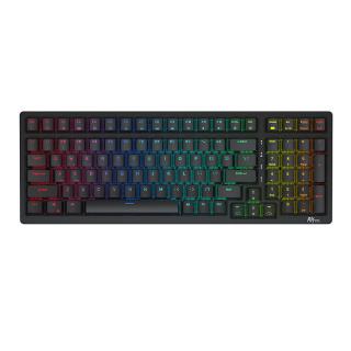 Mechanická klávesnica Royal Kludge RK98 RGB, červený spínač (čierna)