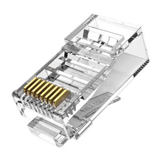 Modulárny konektor RJ45 Cat.5E UTP Vention IDBR0-50 Transparent, 50ks
