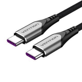 Nabíjací kábel USB-C na USB-C, Vention TAEHF, PD 5A, 1 m (čierny)