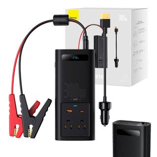 Napájací menič Baseus 300W (24V CN/EU) (čierny)