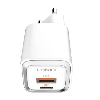 Nástenná nabíjačka MFi LDNIO A2318M, USB-C+USB, USB-C na Lightning 20W