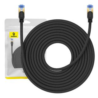 Opletený sieťový kábel cat.7 Baseus Ethernet RJ45, 10Gbps, 15 m (čierny)
