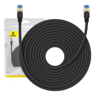 Opletený sieťový kábel cat.7 Baseus Ethernet RJ45, 10Gbps, 20 m (čierny)