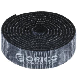 Orico Kruhové popruhy na suchý zips 1 m (čierne)