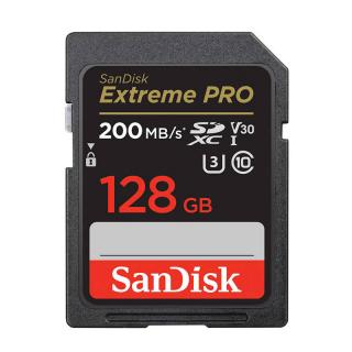 Pamäťová karta SANDISK EXTREME PRO SDXC 128 GB 200/90 MB/s UHS-I U3 (SDSDXXD-128G-GN4IN)