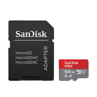 Pamäťová karta SanDisk ULTRA ANDROID microSDXC 64 GB 140MB/s A1 Cl.10 UHS-I + ADAPTÉR
