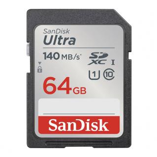 Pamäťová karta SANDISK ULTRA SDXC 64GB 140MB/s UHS-I Class 10 (SDSDUNB-064G-GN6IN)